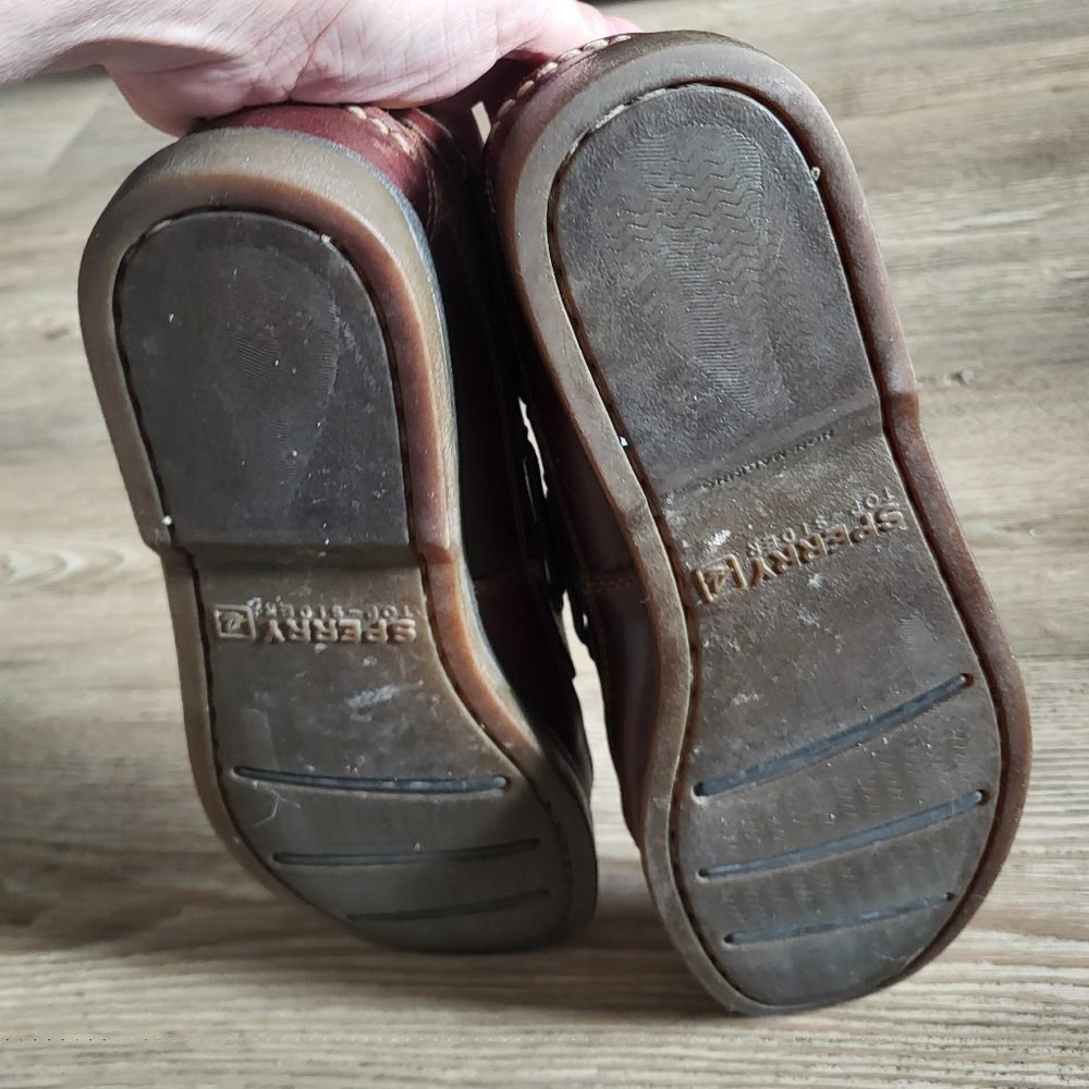 Men's Sperry Brown Leather Boat Shoes - Picture 5 of 5